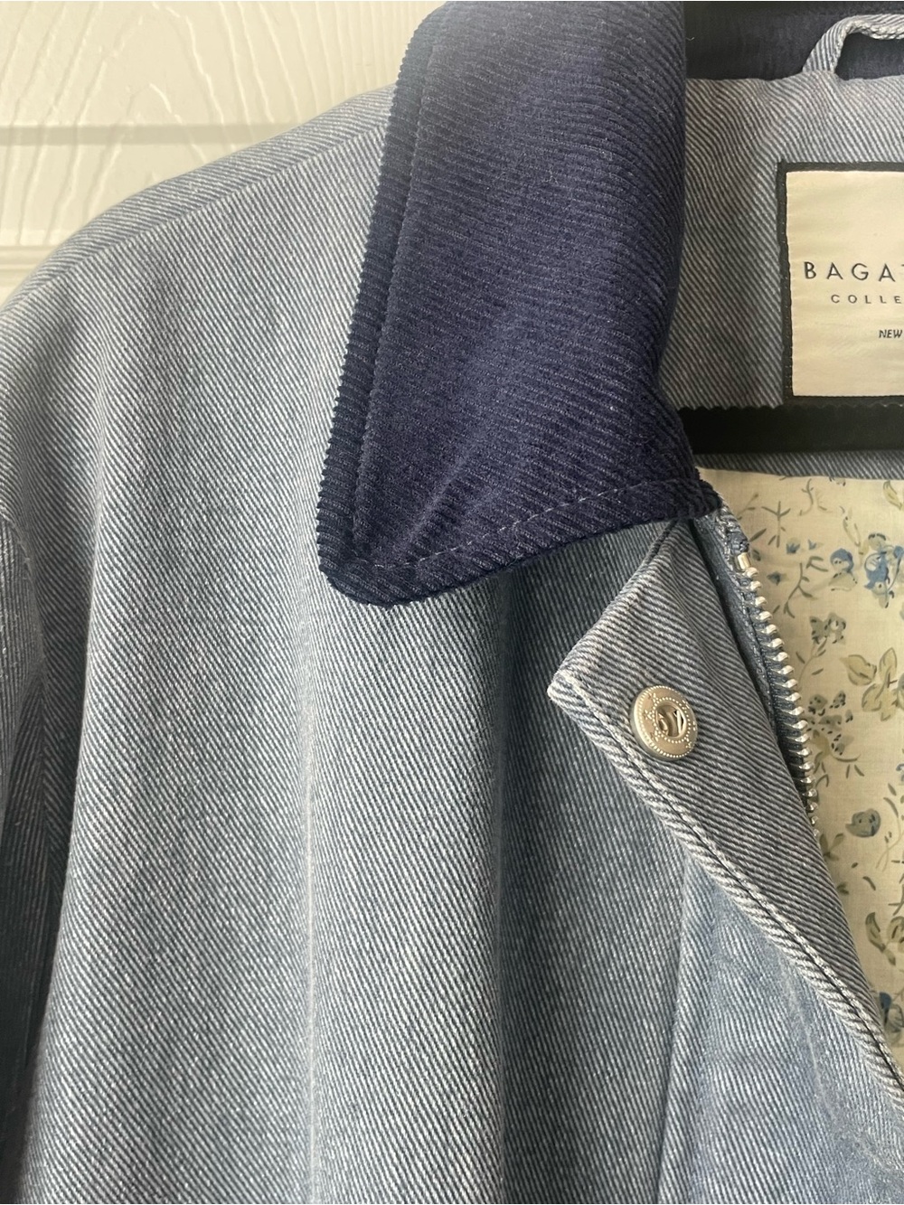 Bagatelle Collection Denim/Corduroy Barn Jacket | Chore Utility Equestrian Ranch - Picture 10 of 16